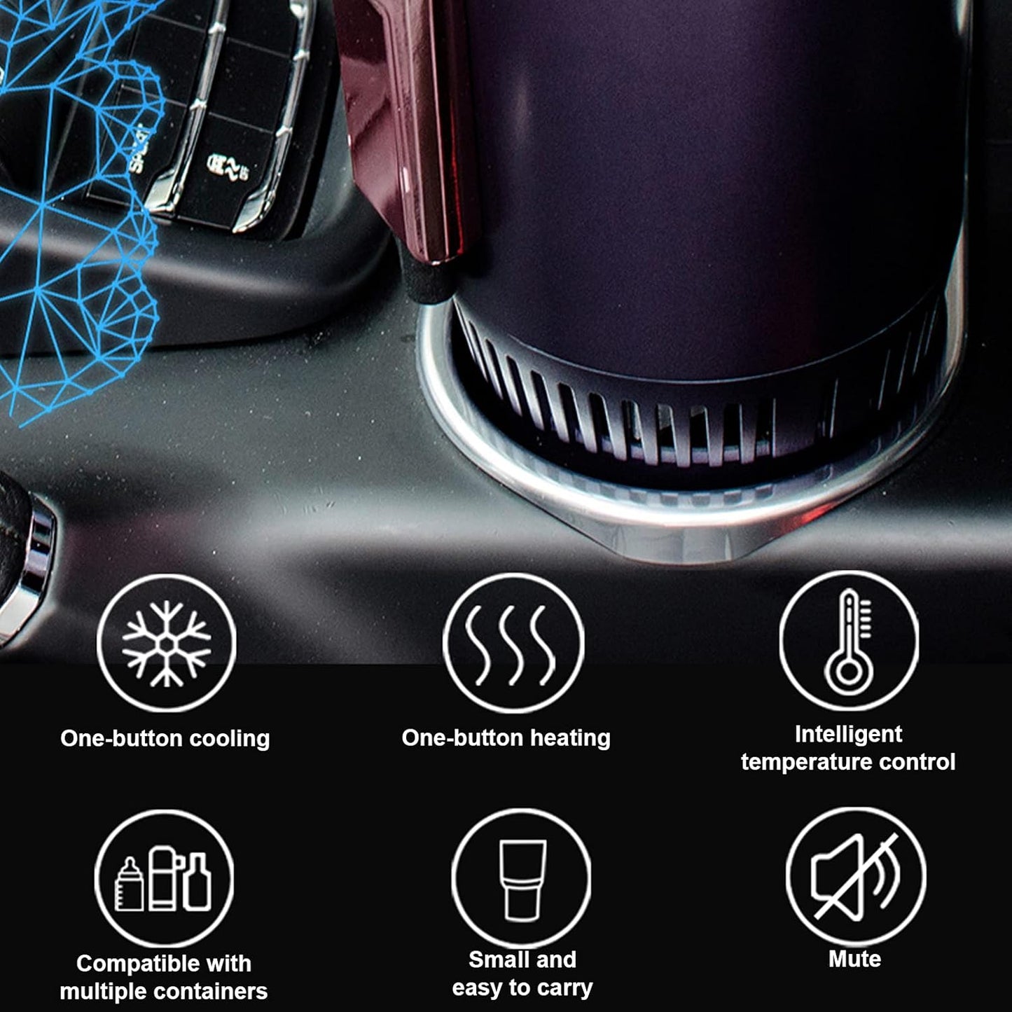 Car Heating Cup, Portable Heated Coffee Mug