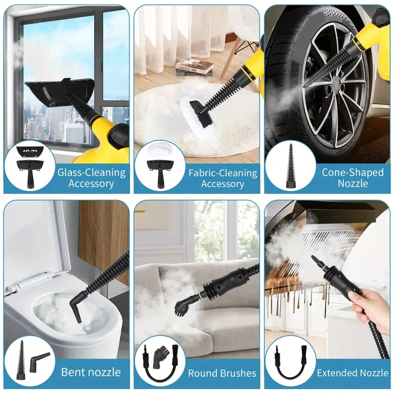 1200W Handheld Steam Cleaner for Home Pressurized Steam Cleaner