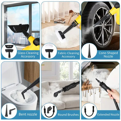 1200W Handheld Steam Cleaner for Home Pressurized Steam Cleaner