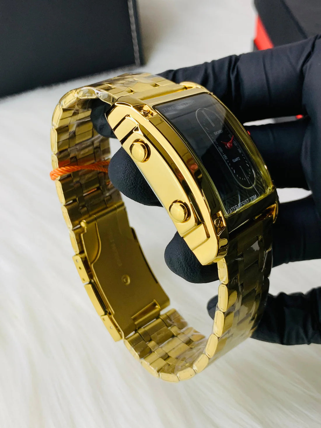 Skmei Men's Three Time Zones Digital LED Sports Watch, Waterproof, , Quartz Wristwatch